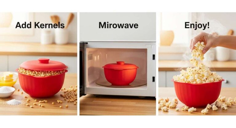 How to Make Popcorn in Microwave Silicone Bowl