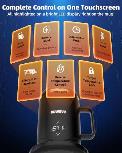 Nuwave Smart Heated Coffee Rechargeable Mug Review: Guide