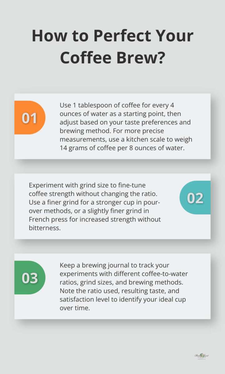 How To Adjust Coffee To Water Ratio Perfectly