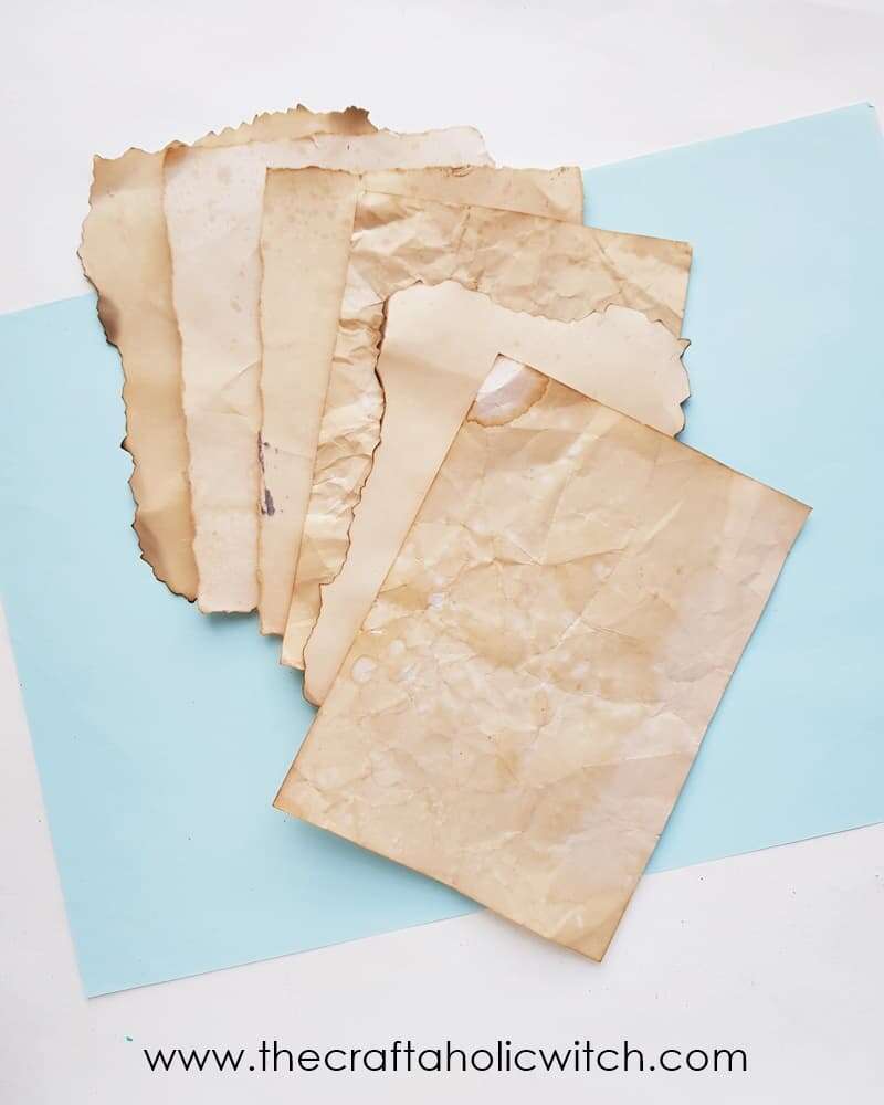 How To Make Paper Look Old With Coffee