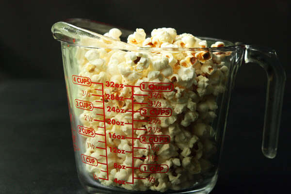 How Much Popcorn Does 1/2 Cup Make